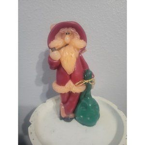 Vintage Northern Lights Santa Candle